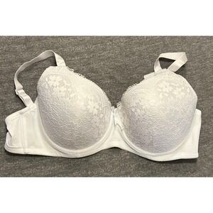 EMILY JOHNSON White Lace Padded Underwire Full Coverage Bra 38DD Style: 3903